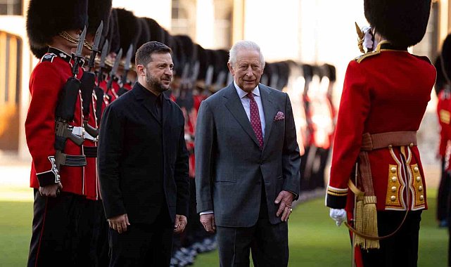Zelenskiy, İngiltere'de Kral Charles tarafından resmi törenle karşılandı