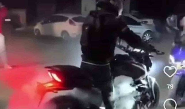 'Yoksul semtin çocuklarıyız' diyerek lastik yakıp, video paylaşan motosikletliye 19 bin TL ceza