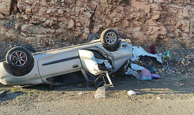 Adıyaman'da otomobil devrildi: 3 yaralı