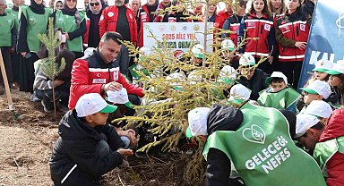 Aile Yılı'nda anlamlı buluşma: Aile Hatıra Ormanı'nda fidanlar toprakla buluştu