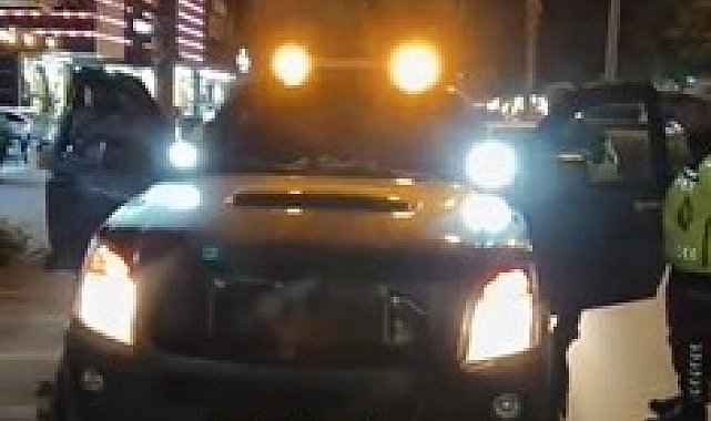 Alanya'da çakarlı araca 276 bin TL ceza