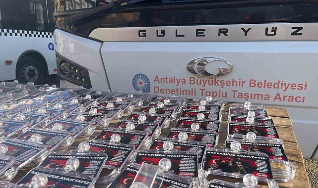 Alanya'da şehitlerin isimleri halk otobüslerinde yaşatılacak
