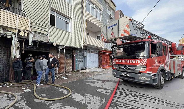 Avcılar'da tekstil atölyesinde korkutan yangın