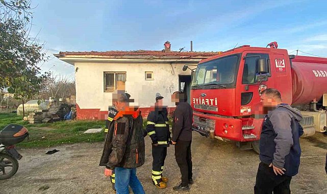 Babaeski'de ev yangını: 1 ölü, 1 yaralı