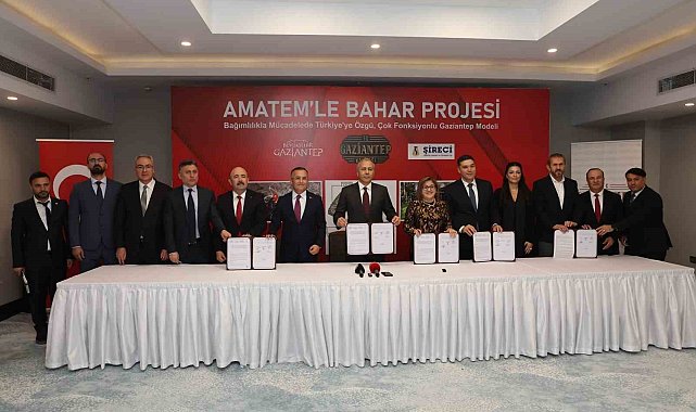 Bakan Yerlikaya'nın katılımıyla Türkiye'de ilk olacak AMATEM'le bahar projesi için imzalar atıldı