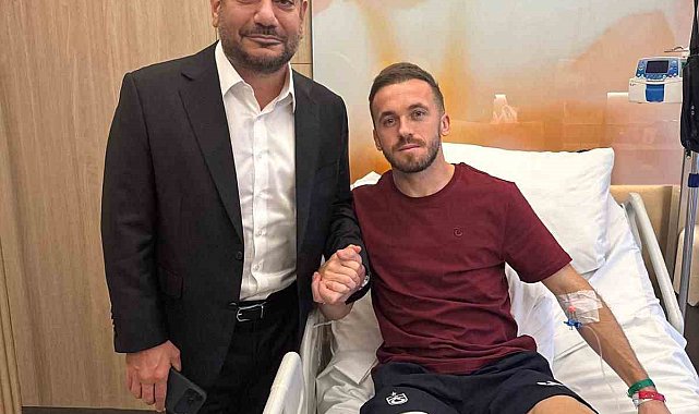 Başkan Ertuğrul Doğan'dan Edin Visca'ya geçmiş olsun ziyareti