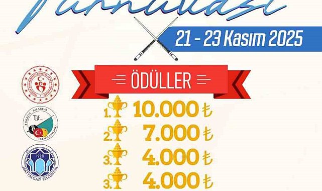Battalgazi Belediyesi'nden 3. Arslantepe 3 Bant Bilardo Turnuvası