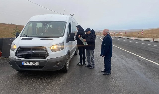 Bayburt'ta okul servislerine yönelik ortak denetim gerçekleştirildi