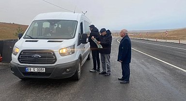 Bayburt'ta okul servislerine yönelik ortak denetim gerçekleştirildi