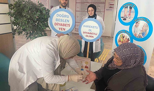 Bayburt'ta vatandaşlar diyabet hastalığı hakkında bilgilendirildi