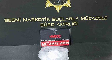 Besni'de uyuşturucu operasyonuna 2 tutuklama