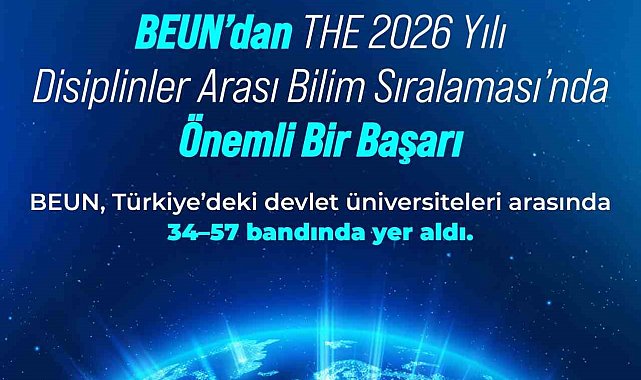 BEUN'dan THE 2026 Yılı Disiplinler Arası Bilim Sıralaması'nda Önemli Bir Başarı