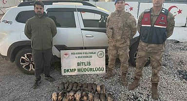 Bitlis'te kota aşımı yapan 5 avcıya 63 bin 680 lira ceza