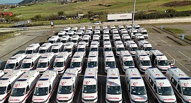 Büyükşehir Belediyesi'nden Samsun'a 100 ambulans