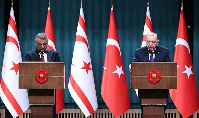 Cumhurbaşkanı Erdoğan: "Kıbrıs meselesine en gerçekçi çözümün Ada'da iki devletin bir arada var olmasından geçtiğine inanıyoruz"