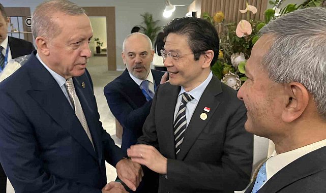 Cumhurbaşkanı Erdoğan, Singapur Başbakanı Wong'u kabul etti
