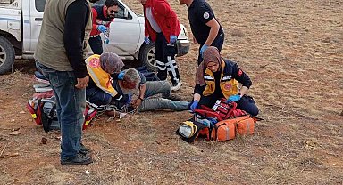 Dağda kalp krizi geçiren çobanın imdadına hava ambulansı yetişti