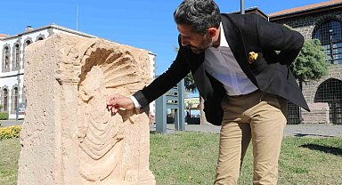 Defineciler tarafından parçalara ayrılmak istenen 1800 yıllık 'Kibele heykeli' İçkale Müzesinde sergileniyor