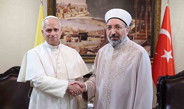 Diyanet İşleri Başkanı Arpaguş, Papa 14. Leo ile görüştü