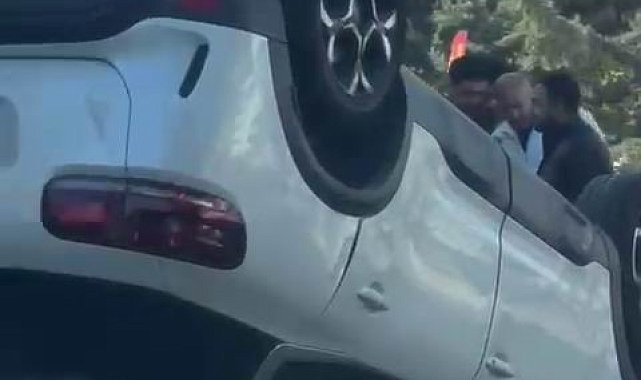 Diyarbakır'da araç takla attı: 1 yaralı