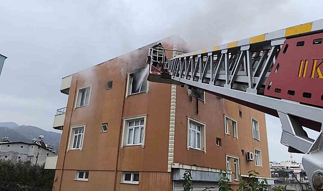 Dörtyol'da ev yangını