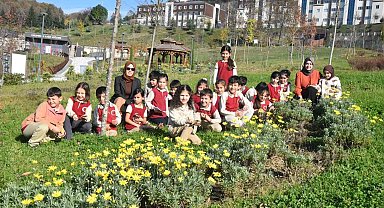 Düzce Üniversitesi botanik bahçesine miniklerden ziyaret
