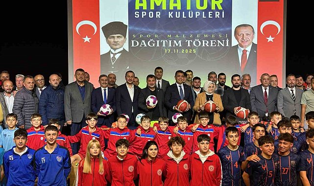 Düzceli amatör sporculara 1 milyon liralık malzeme hibesi
