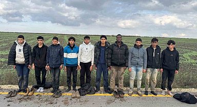 Edirne'de 10 düzensiz göçmen yakalandı