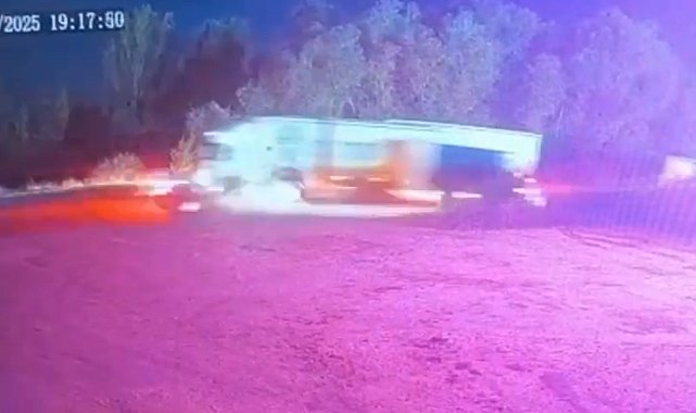 Edirne'deki zincirleme kaza kamerada