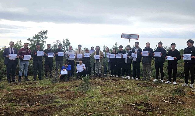 Edremit'te C-130 kazası şehitleri için fidanlar dikildi