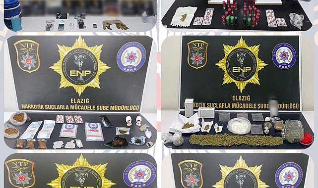Elazığ'da uyuşturucu operasyonu: 19 tutuklama