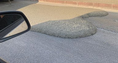 Elazığ'da yola beton döken miksere 668 bin lira ceza kesildi
