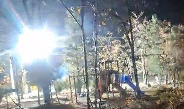 Elektrik hattı patladı