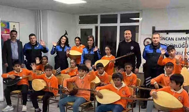 Erzincan'da öğrencilere bağlama desteği
