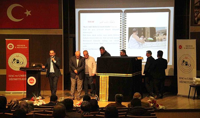 Erzurum'da kutsal topraklara yolculuk öncesi umre provası