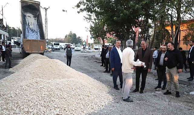 Eyyübiye'de asfalt çalışmaları