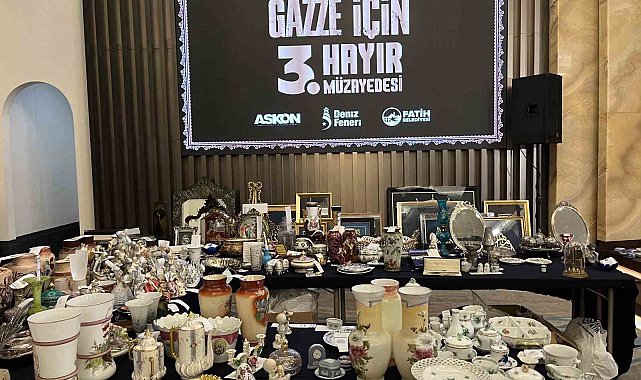 Fatih'te yapılan müzayedenin geliri Gazze'ye gidecek
