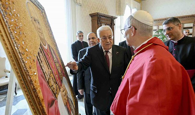 Filistin Devlet Başkanı Abbas ile Papa 14'üncü Leo'dan ilk görüşme