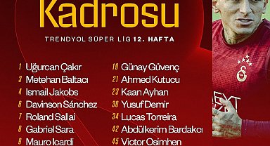 Galatasaray'ın, Kocaelispor maçı kamp kadrosu belli oldu