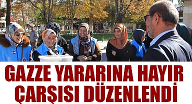 Gazze yararına hayır çarşısı düzenlendi