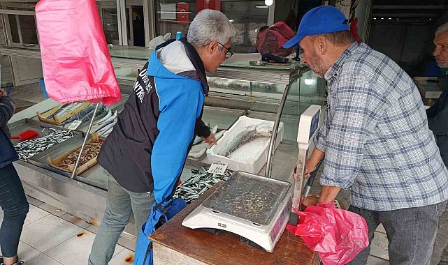 Gelibolu'da balık satış yerlerinde denetim