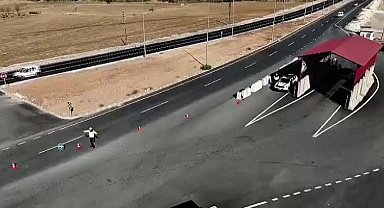 Gercüş'te dron destekli trafik denetimi