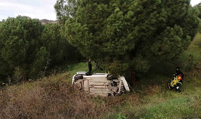 Gönen-Biga yolunda trafik kazası: 3 yaralı