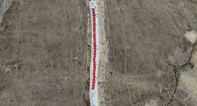 Gümüşhane'de Kabaktepe şehitlerine vefa yürüyüşü düzenlendi