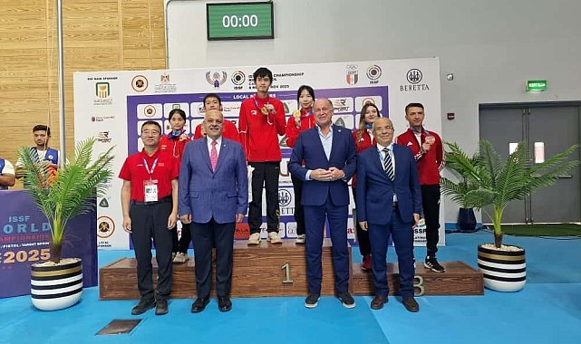 Havalı tüfek karışık takımından tarihi madalya