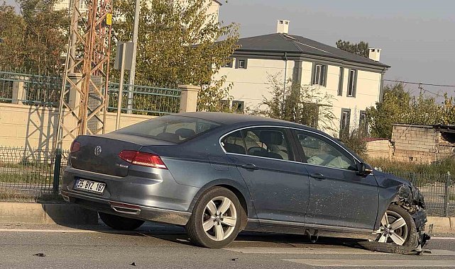 Iğdır'da maddi hasarlı trafik kazası