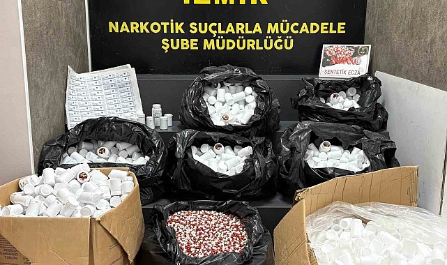 İzmir'de 316 binin üzerinde uyuşturucu hap yakalandı