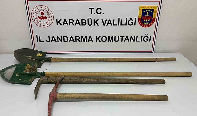 Karabük'te izinsiz kazı yapan 3 kişi suçüstü yakalandı