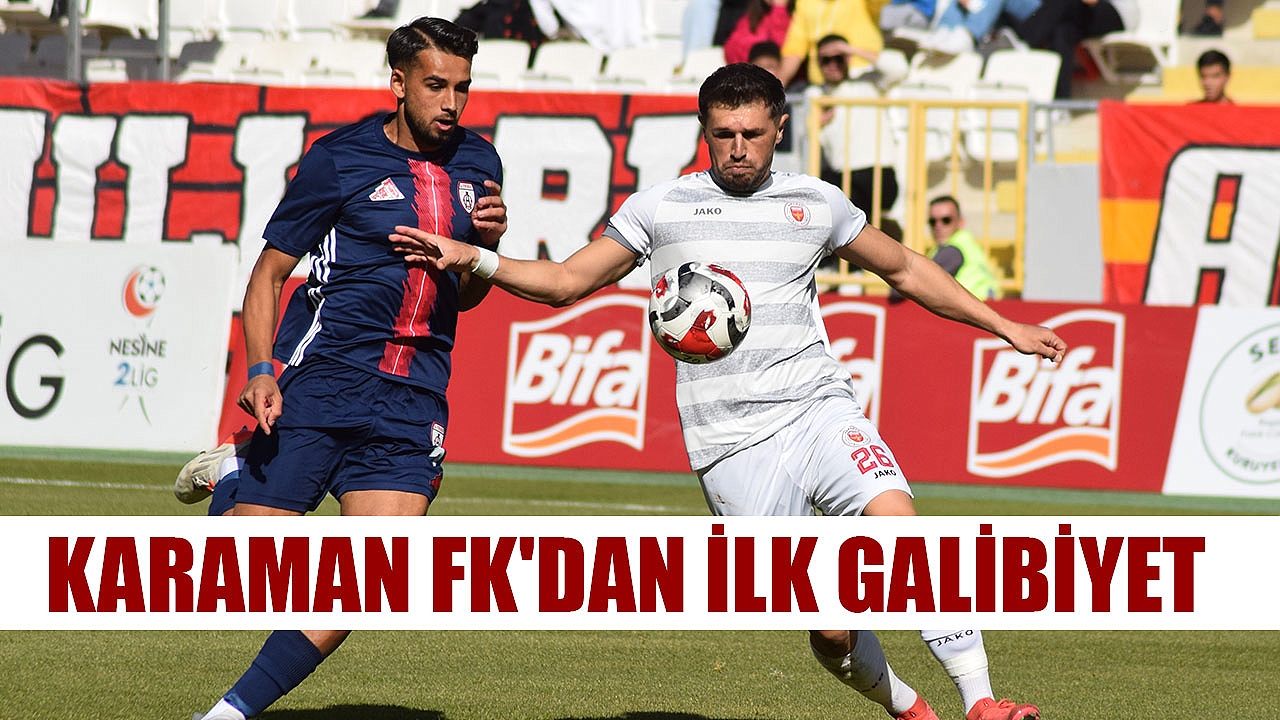 Karaman FK'dan İlk Galibiyet