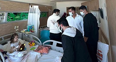 Karaman'da lösemi hastası çocuklar sevindirildi